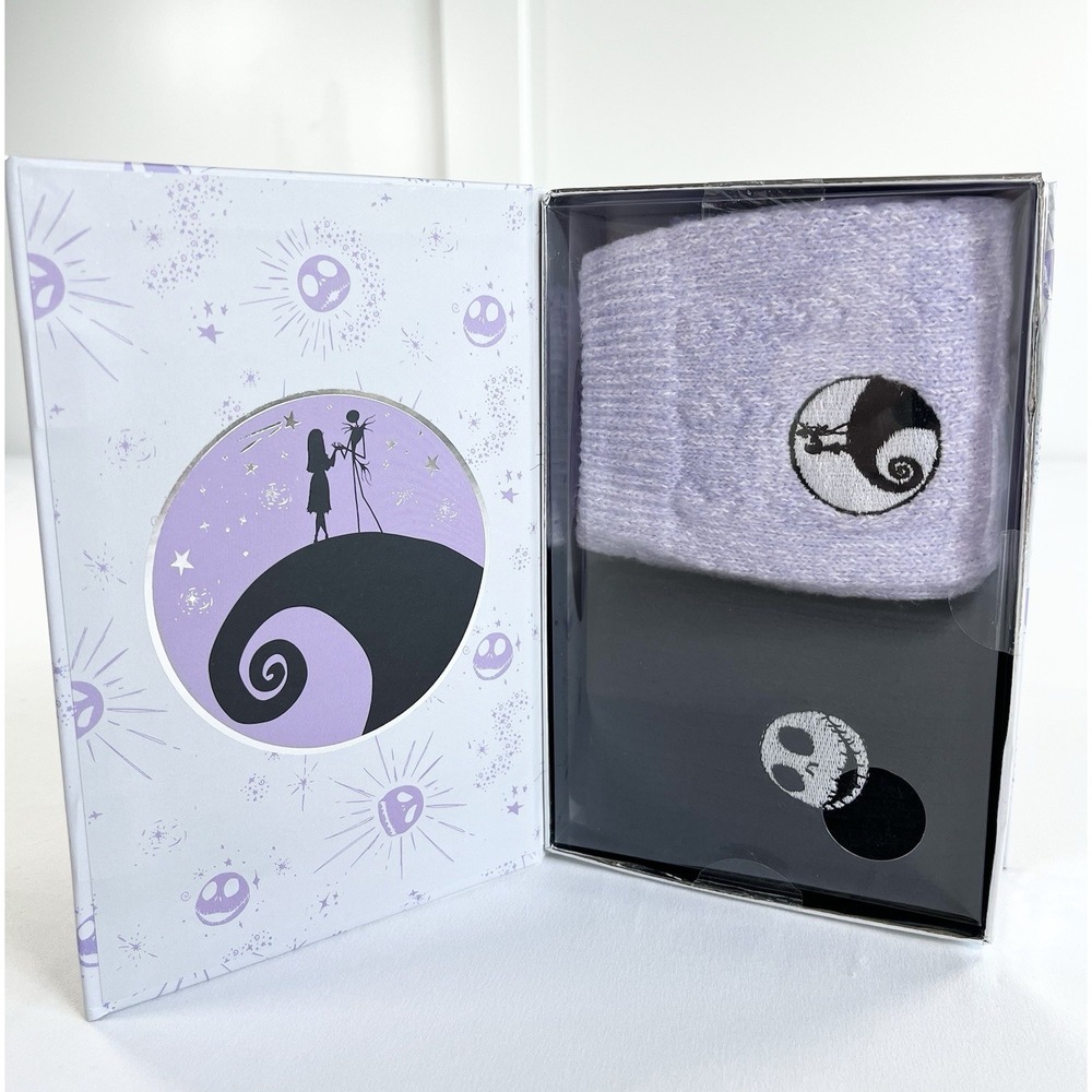 New Disney Nightmare Before Christmas Jack Skellington Womens Crew Socks 2 Pack